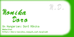 monika doro business card